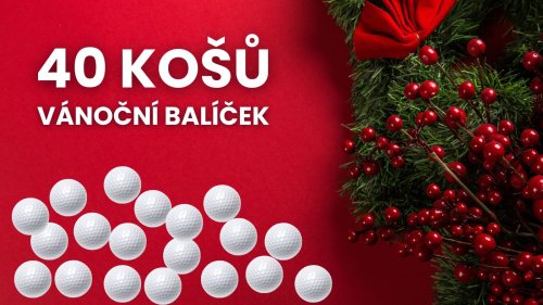 Vánoční balíček míčů na driving range - 40 košů