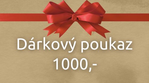 Dárkový voucher v hodnotě 1000,-