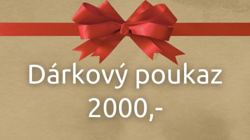Dárkový voucher v hodnotě 2000,-