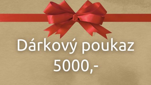 Dárkový voucher v hodnotě 5000,-