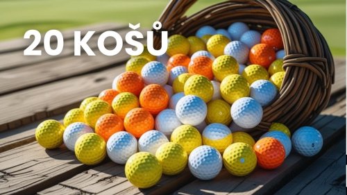 Míče na driving range - 20 košů