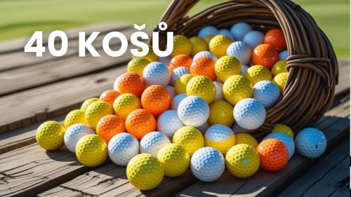 Míče na driving range - 40 košů